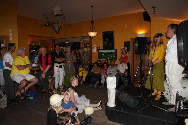 The Brigand in Takaka turned into an art gallery and auction hall for one night